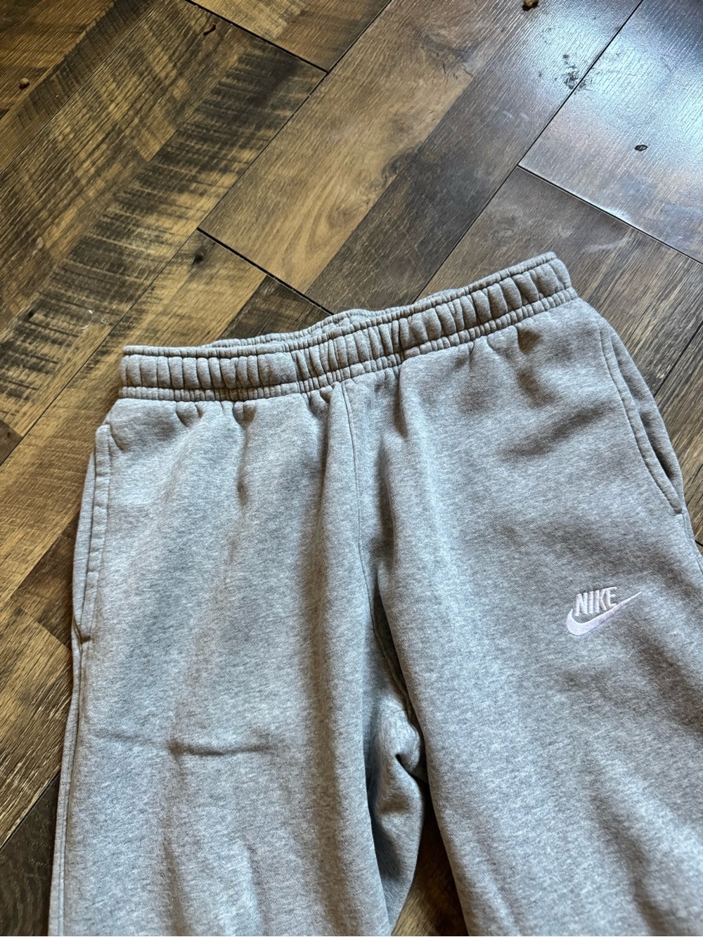 Nike Light Gray Jogger Sweatpants - Picture 3 of 7